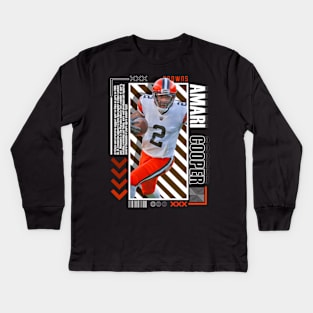 Amari Cooper Paper Poster Version 10 Kids Long Sleeve T-Shirt